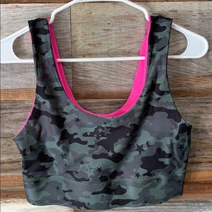 Fabletics Reversible Sports bra - Camo/ Hot Pink